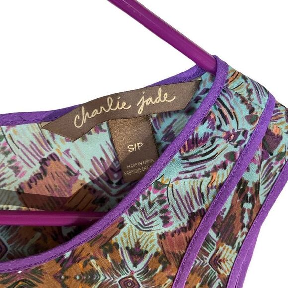 Charlie Jade Kaleidoscope Tank Dress With Pockets, S/P. Funky - Picture 6 of 10